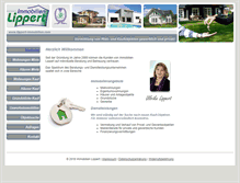 Tablet Screenshot of lippert-immobilien.com